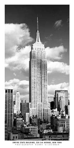 Empire State Building by Henri Silberman Wall Art Décor 39 1/2 x 19 3/4 Art Print