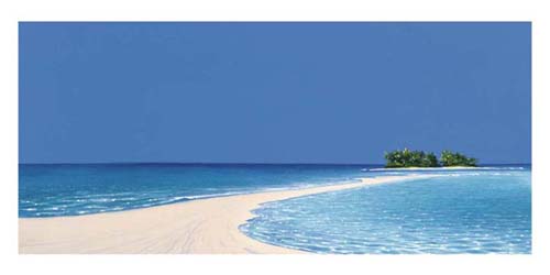 Framed Island in the Sun III by Werner Eick | 19 3/4 x 39 1/2