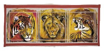 Felines by Rolf Knie Wall Art Décor 39 1/2 x 19 3/4 Art Print