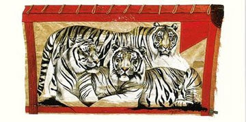 Tiger Trio by Rolf Knie Wall Art Décor 19 3/4 x 39 1/2 Art Print