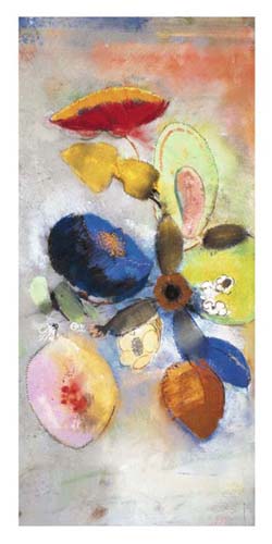 Fleurs by Odilon Redon Wall Art Décor 39 1/2 x 19 3/4 Art Print