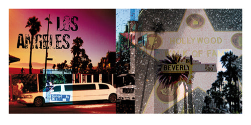 Los Angeles Art Print by Don Carlson - Modern Cityscape Wall Decor 19.375 x 28.5 Inch