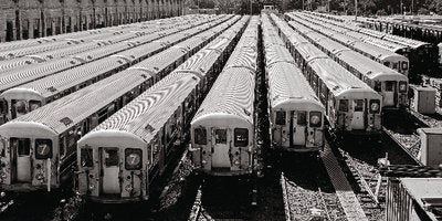 Railway Station by Matthias Pöltl - Modern Art Print for Home & Office Decor