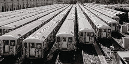 Railway Station by Matthias Pöltl - Modern Art Print for Home & Office Decor