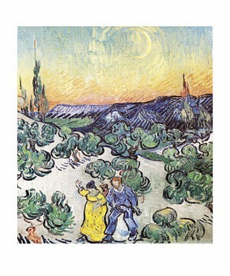 La Promenade le Soir a Saint-Remy by Vincent van Gogh Wall Art