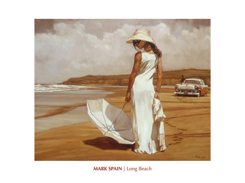 Long Beach Art Print by Mark Spain - Coastal Wall Decor