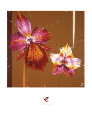 Orchids & Seeds by Julia Ogden Art Print - Floral Wall Decor 31.125 x 24.5
