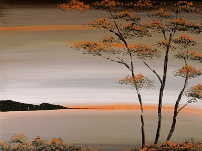 Sunset View Art Print by Kris Hardy - Serene Coastal Landscape Wall Art Décor