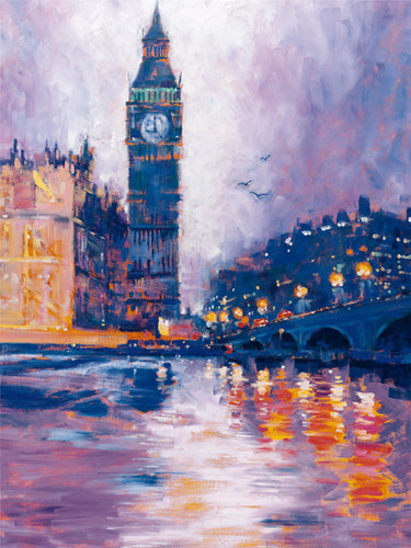 Framed Big Ben, London by Roy Avis | 31 1/2 x 23 1/2