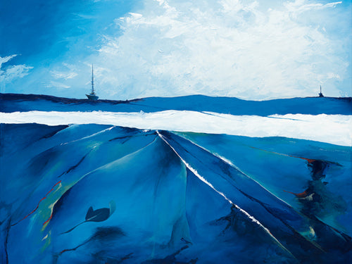 Incandescent Seascape Art Print by Candice Tait - Modern Coastal Wall Décor