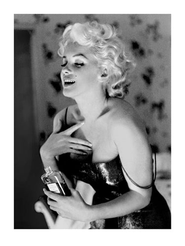 Marilyn Monroe & Chanel No. 5 by Ed Feingersh - Iconic Wall Art Print