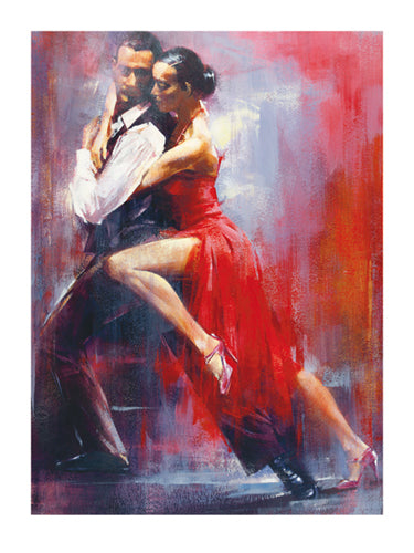 Tango Nuevo I by Pedro Alvarez - Modern Dance Art Print 31.1 x 24.8 | Contemporary Wall Decor