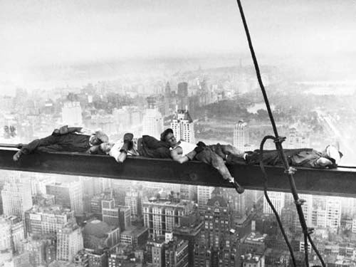 Framed Sleeping Above Manhattan by Photography Collection | 23 1/2 x 31 1/...