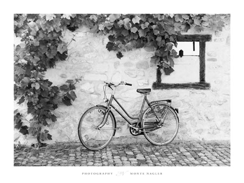 La Bicyclette, Turckheim, Alsace by Monte Nagler Wall Art Décor 23 1/2 x 31 1/2 Art Print