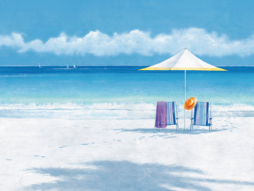 Beach Life II by Isabelle Aubonne - Coastal Wall Art Print for Home Decor