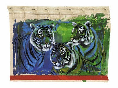 Framed Three Tigers by Rolf Knie | 23 1/2 x 31 1/2
