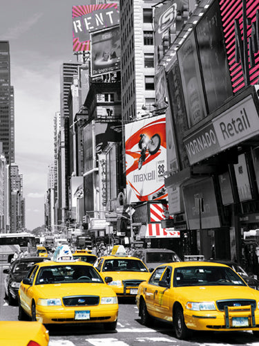 Times Square II by Lawrence - Iconic NYC Wall Art Print 31.5 x 23.5
