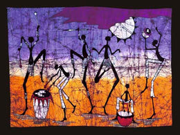 Gathering in the Kalahari I by Okavango - African Wildlife Art Print for Home Decor