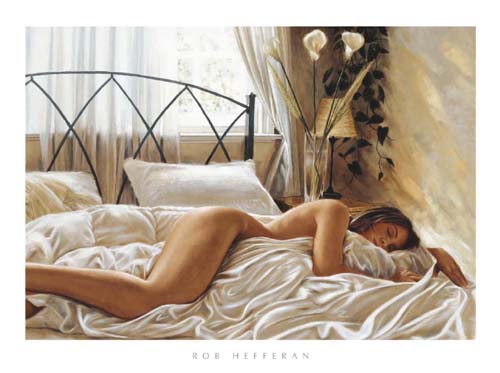 Secret de Coeur by Rob Hefferan - Romantic Art Print for Home Décor 23.5 x 28.5 inches