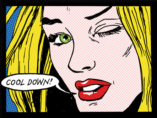 Cool Down! by Tee Buzz Art Print - Modern Abstract Wall Decor 23.5 x ...