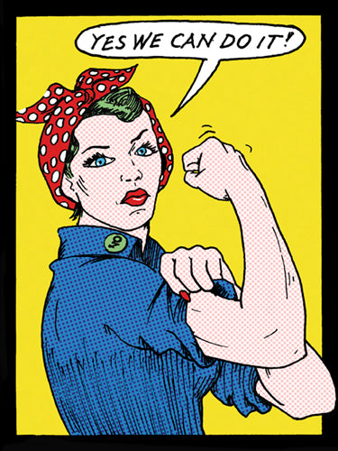 Yes We Can Do It! by Tee Buzz Wall Art Décor 31 1/2 x 23 1/2 Art Print