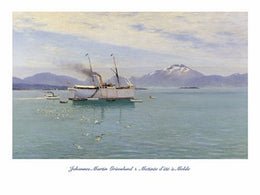 Matinee d'Ete a Molde Art Print by Johannes Martin Grimelund - Summer Morning Landscape Wall Art