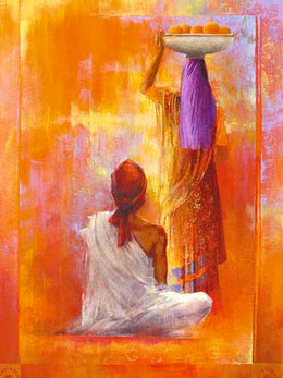 Kerala Art Print by Ravi Varghese - Abstract Wall Decor 31.5 Inch