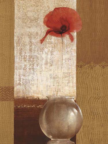 Ambient Poppy by Mira Latour - Floral Wall Art Print 31.5 x 24.5