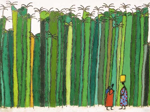 39 Palm Trees by Alvar Farre - Tropical Wall Art Print for Home & Office Decor