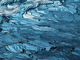 Bluewater by Chen Frank - Abstract Ocean Wall Art Print for Modern Home Décor