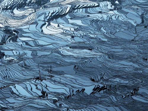 Bluewater by Chen Frank - Abstract Ocean Wall Art Print for Modern Home Décor