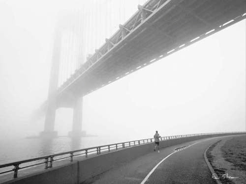 Verrazano Bridge Art Print by Henri Silberman - Iconic NYC Wall Art Decor 23.5 x 31 Inches