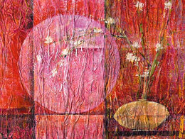 Composition with Blossom I by Amelie Petitjean - Abstract Floral Wall Art Print 23.5 x 31.5 | Shop Now