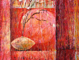 Composition with Blossom II by Amelie Petitjean - Modern Abstract Floral Art Print | 23.5 x 31.5 Wall Décor