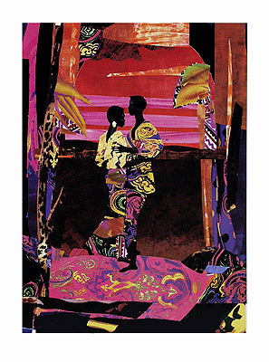 Two Dancers Art Print by Winston Wood - Large Wall Décor 31.5 x 2...