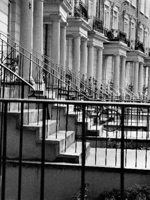 Terraced Houses London I Art Print by John Gay - 31.5 x 24.5 " Wall Décor