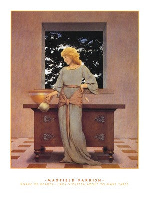 Knave of Hearts - Lady Violetta Art Print by Maxfield Parrish