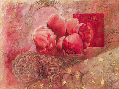 Framed Fleurs d'Automne I by Yvonne Dulac | 23 1/2 x 31 1/2