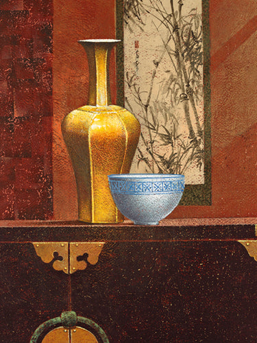 Feng Shui I by Mira Latour - Calming Abstract Wall Art Print 31 x 24