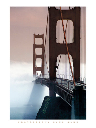 Golden Gate Bridge by Hank Gans Wall Art Décor 31 1/2 x 23 1/2 Art Print