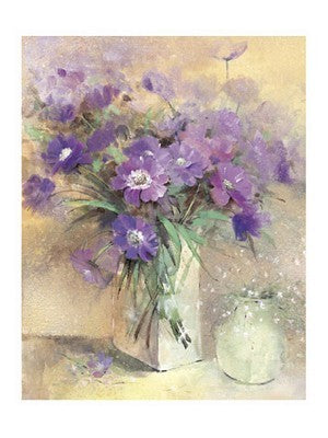 Vase of Lilac Flowers by Peter McGowan Wall Art Décor 31 1/2 x 23 1/2 Art Print