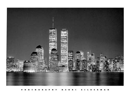 Framed Manhattan by Henri Silberman | 23 1/2 x 31 1/2