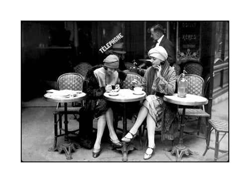 Cafe et Cigarette, Paris, 1925 by Roger-Viollet Collection Wall Art Décor 11 3/4 x 9 1/2 Art Print