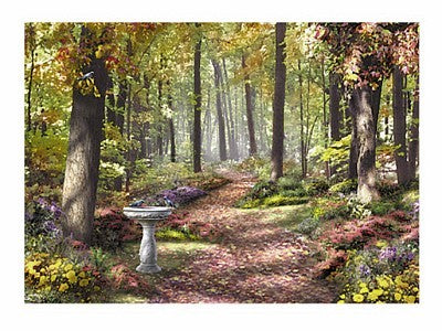The Forest Path by Alan Giana Wall Art Décor 9 1/2 x 11 3/4 Art Print