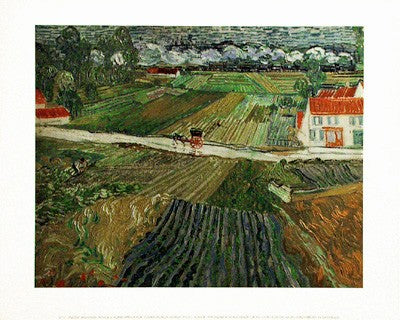 Paysage d’Auvers apres la Pluie by Vincent van Gogh Wall Art Décor 9 1/2 x 11 3/4 Art Print