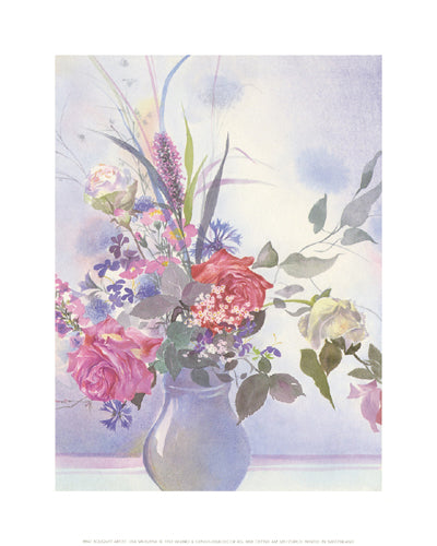 Framed Bouquet by Lisa Valbuena | 11 3/4 x 9 1/2