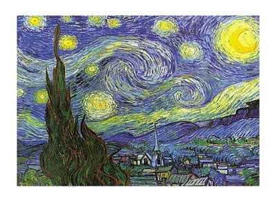 Nuit Etoilee a St. Remy by Vincent van Gogh Wall Art Décor 9 1/2 x 11 3/4 Art Print