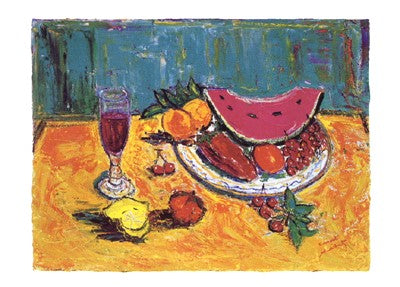 Le Pasteque by Ernest Audibert Wall Art Décor 9 1/2 x 11 3/4 Art Print