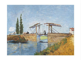 Le Pont de Langlois by Vincent van Gogh Wall Art Décor 9 1/2 x 11 3/4 Art Print