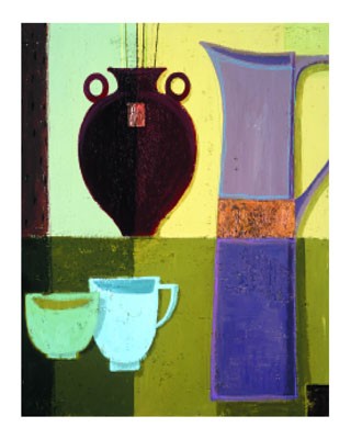 Eggshell Blue Cup by Jennifer Hammond Wall Art Décor 11 3/4 x 9 1/2 Art Print